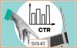 نرخ CTR متوسط برای جستوجو حدود %6.6 و برای نمایش %0.6 است، اما هر شرکت معیار خاص خود را دارد.