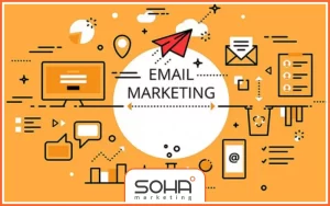 کانال‌ها و رسانه‌های ارتباطی همچون ایمیل مارکتینگ در تنه‌ی درخت قرار می‌گیرند.